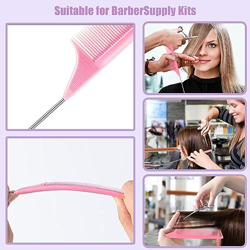 10 PCS Rat Tail Combs Set (Rainbow)