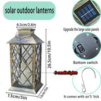 Solar Outdoor Lantern (grid candle)