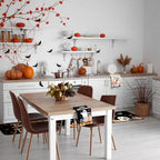 10 Pcs Halloween Ghost Kitchen Decor Accessories Set with Rugs (Black, Orange / Ghost Pumpkins)