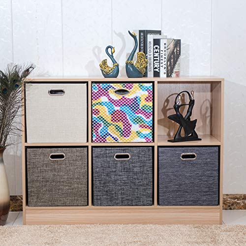 Fabric Storage Cubes (13×13×13/4pcs / Charcoal Gray)
