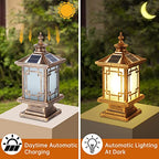 LED Solar Post Light Outdoor (Bronze)