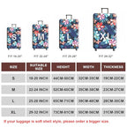 Travel Luggage Cover Suitcase Cover Protector Skins 18 (Flower / XL (for 29--32 inch luggage))
