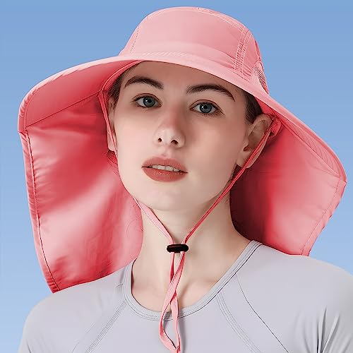 Womens Sun Hat UV Protection (One Size / Rose)