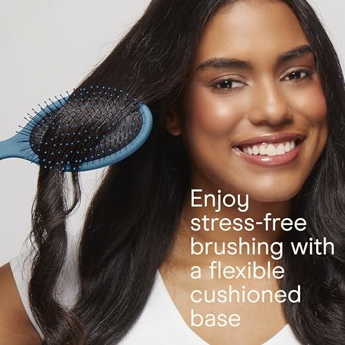 Hair Brush Set (Beige,Navy,Coral / 3 Count Full Size)
