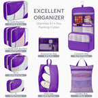 Packing Cubes for Travel (10 Purple)