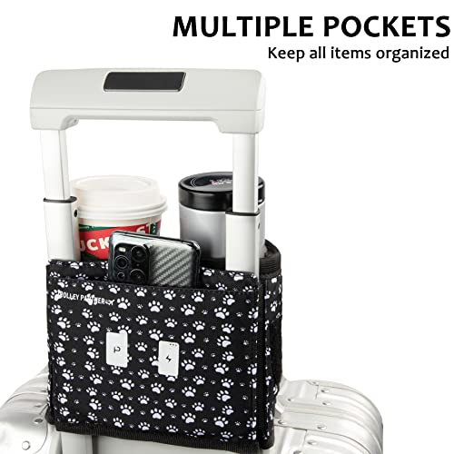Luggage Travel Cup Holder Free Hand Drink Caddy (Cat Paw)