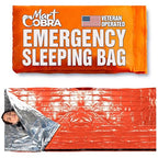 Emergency Sleeping Bag Mylar Thermal Bivy Survival Gear & Supplies Foil ([1 Pack])