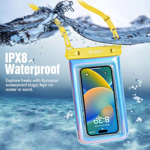 Floating Waterproof Phone Pouch [Up to 8.5"] (Regular Size [8.5inch] / Iridescent)