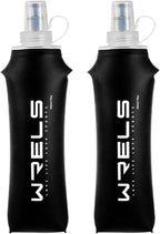 Folding Soft Flask Portable Collapsible Running Lightweight Water Bottle by WRELS