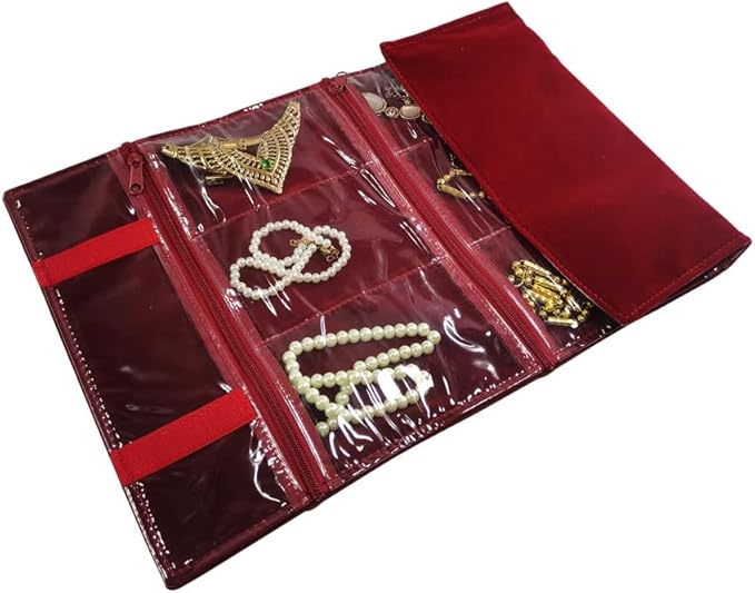 Travel Jewelry Roll Bag Portable Organizer Pouch - Image 5