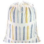 Thick Canvas Laundry Bag with Handles & Drawstring (Fishbone,1pc XL / XL 33"W x 35"H┃1 Pack)
