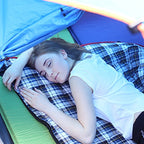 Cotton Flannel Sleeping Bag for Camping (Blue with 4lbs filling)