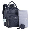 BabbleRoo Leather Diaper Bag Backpack by BabbleRoo