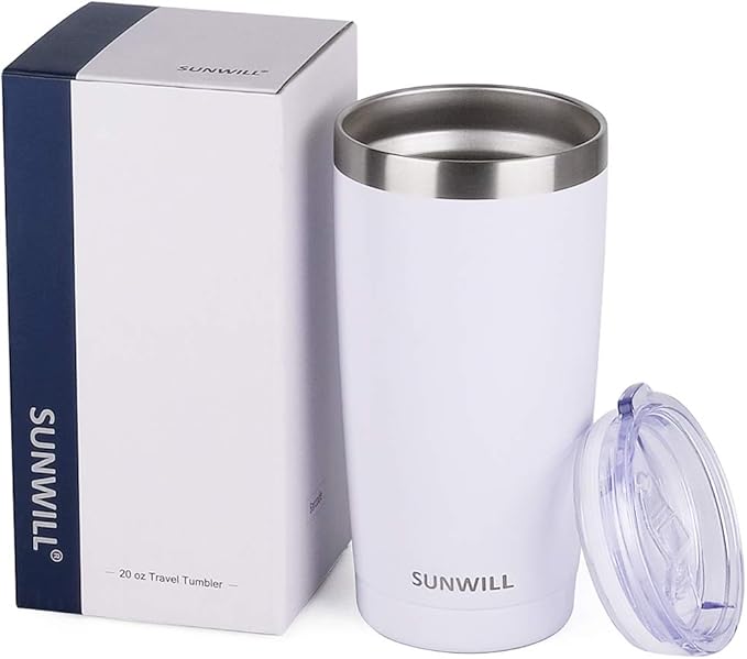 SUNWILL Travel Coffee Tumbler 20 oz, Insulated Mug - Image 4