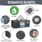 Heavy Duty Moving Bags (Dark Gray / 8 Pack)