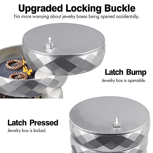 Travel Jewelry Case Box (Silver)