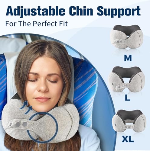 Neck Pillow for Traveling (Light Grey)