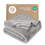 Fleece Blanket Luxury Microplush (King / 03 - Light Grey)