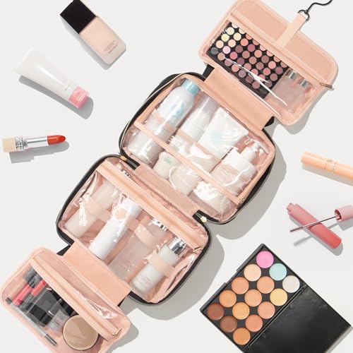 Personalized Hanging Toiletry Bag Travel Makeup & Cosmetic Bag Organizer (E)