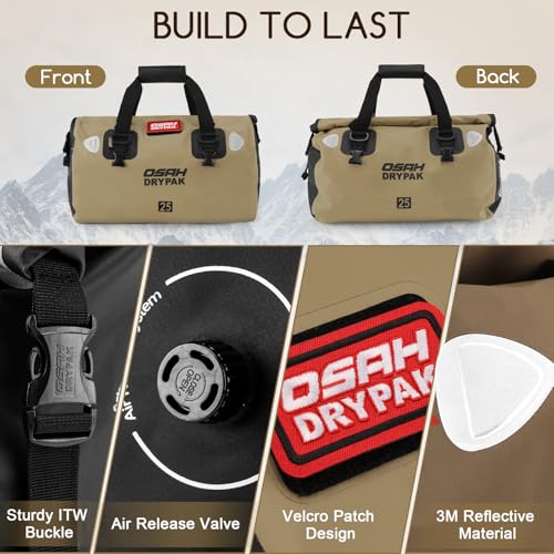 Waterproof Duffel Bag (Brown / 25L)