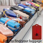 Spider Web 2 Pcs Premium Leather Tags with Privacy Covers (Spider Web)