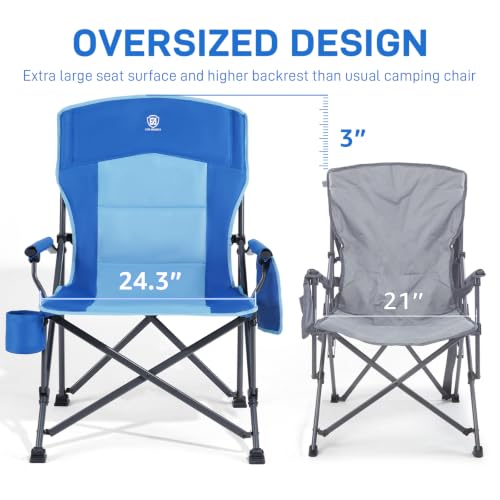 Oversize Camping Chair Heavy Duty (Royal Blue)