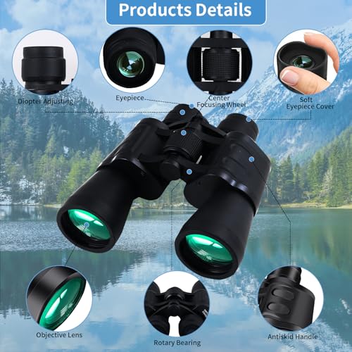 20X50 Binoculars for Adults High Powered (20x50 Black)