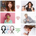 CORATED Heatless Curling Rod Headband, Hair Curlers to Sleep In, No Heat Curl with Hair Clips, Sleeping Curls Silk Ribbon Rollers for Long Hair