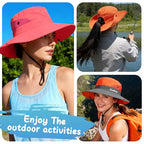 Women's Ponytail Safari Sun Hat (6 3/4-6 7/8 / 1-purple)
