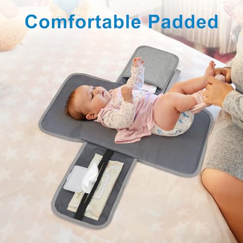 Portable Diaper Changing Pad (Grey-Style A)