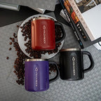 Stainless Steel Coffee Mug with Handle (Black)