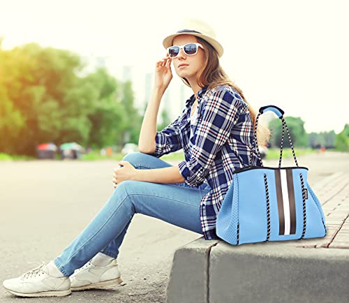 Multipurpose Gym Beach Bag (Sky Blue / Large)