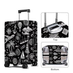 Black Luggage Cover Washable Suitcase Protector Anti (Black / XL(32-34inch suitcase))