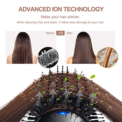 One Step Hair Dryer Brush and Styler Volumizer (Black / 2.3" Oval Barrel)