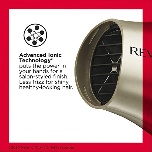 1875W Compact Folding Handle Hair Dryer (Gold/Black / 1 Count (Pack of 1))