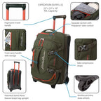 Expedition Rolling Duffel Bag with Wheels (Dark Thyme / 22" (Carry-On))