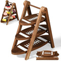 3 Tier Football Serving Tray with 15" Collapsible Ladder Stand (Football)