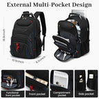 Vacuum Seal Backpack for Travel with Pump (17.3 / Classic Navy Q)