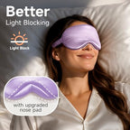 Sleep Mask for 100% Mulberry Silk for Women Men (Purple)