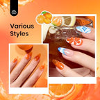 Beetles Orange Gel Nail Polish (M - Sheer Orange | Orange Burst-f574)