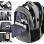 Backpack for Men and Women (Grey / 15.6 Inch)