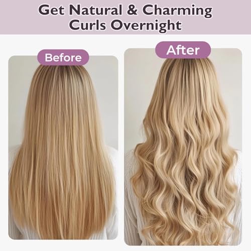 Overnight Hair Curlers Heatless Curls (Khaki)