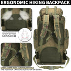 Hiking Backpack for Men 70L (100l-ruin Green)