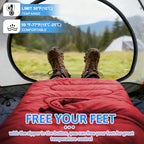 Camping Sleeping Bag (Red 5.1lb)