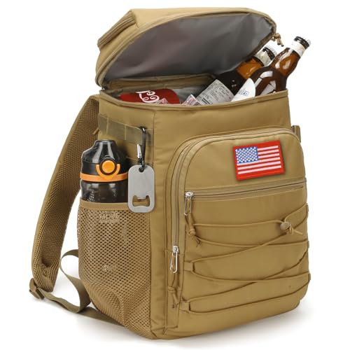 25L Insulated Cooler Backpack Water (Brown)
