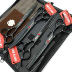 7.0in Professional Pet Grooming Scissors set (Matt Black)