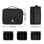 Travel Electronics Organizer (Charcoal black)