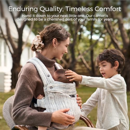 PureHug Baby Carrier (Linen-Time Heritage Beige / Regular Fit (25"-50" Waist))