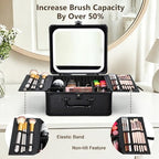 Makeup Bag with LED Mirror (Black)