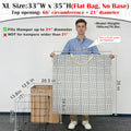 Canvas Laundry Bag with Handles & Drawstring (Geometry Light Gray,1pc XL / XL 33"W x 35"H┃1 Pack)